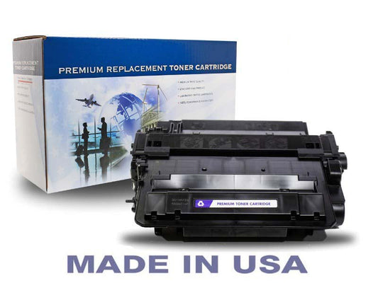 Replacement toner cartridge hp 55x black 12500 page yield - Replacement toner cartridge